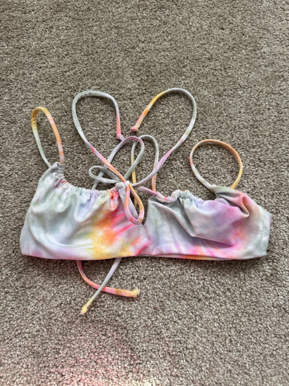 Skatie Demi Tie-Dye Bikini Top